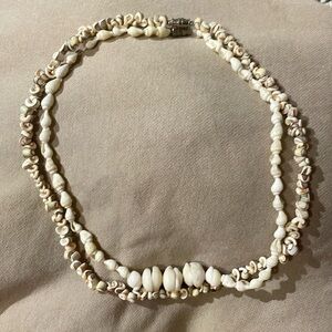 TWO beachy shell necklaces